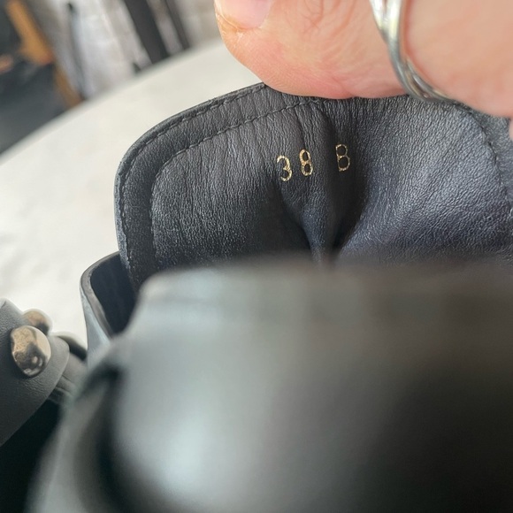 Polo Ralph Lauren Black Studded Heel Sandals - Picture 7 of 13